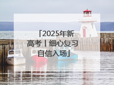 2025年新高考丨细心复习 自信入场