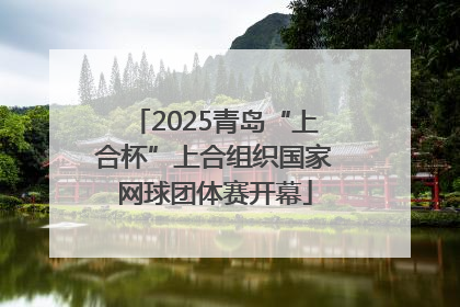 2025青岛“上合杯”上合组织国家网球团体赛开幕