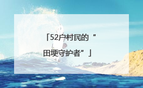 52户村民的“田埂守护者”