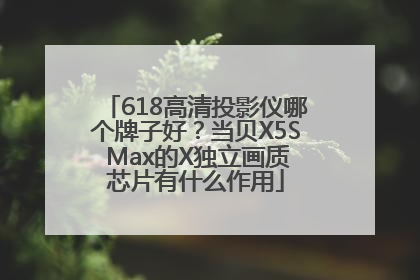 618高清投影仪哪个牌子好？当贝X5S Max的X独立画质芯片有什么作用