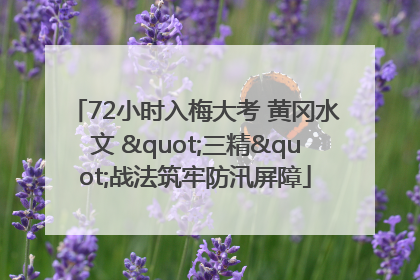 72小时入梅大考 黄冈水文 "三精"战法筑牢防汛屏障