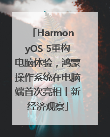 HarmonyOS 5重构电脑体验，鸿蒙操作系统在电脑端首次亮相丨新经济观察