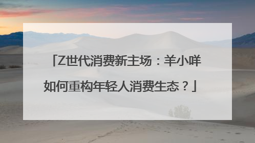 Z世代消费新主场：羊小咩如何重构年轻人消费生态？